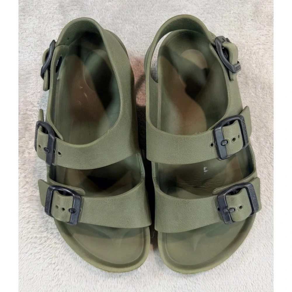 Birkenstock Kids Milano EVA Sandals Olive Green Size 31 / 13.0-13.5